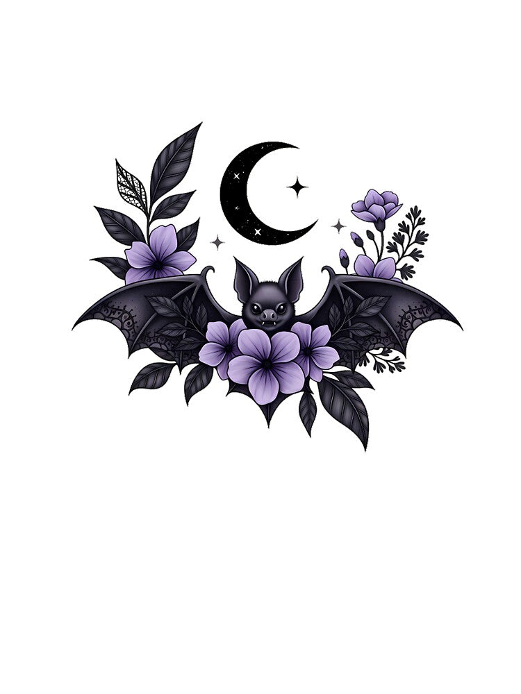Violet Bat Moon Gift by IllumeInk
