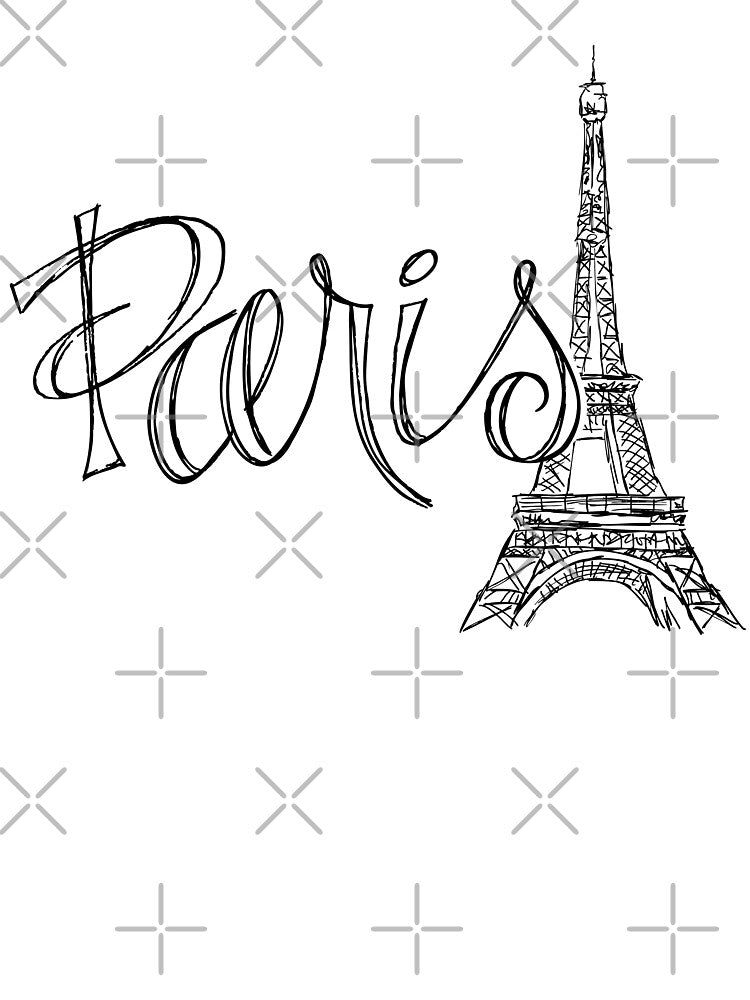 paris eiffel tower line art by FloFlo8468