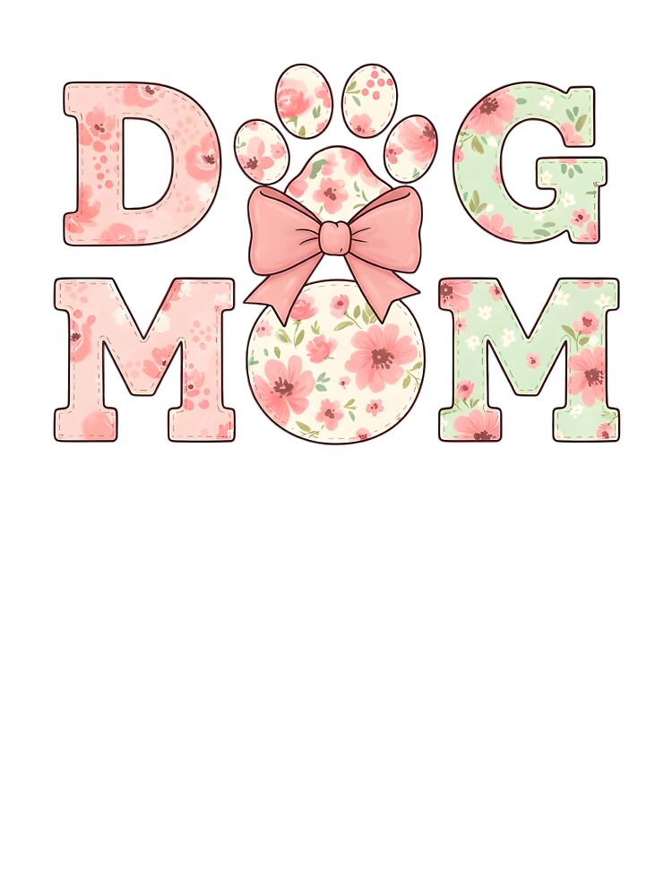 Floral Dog Mom by Orsosaron
