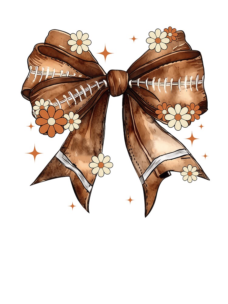 Girly Football Bow with Daisies by NickJenkins21