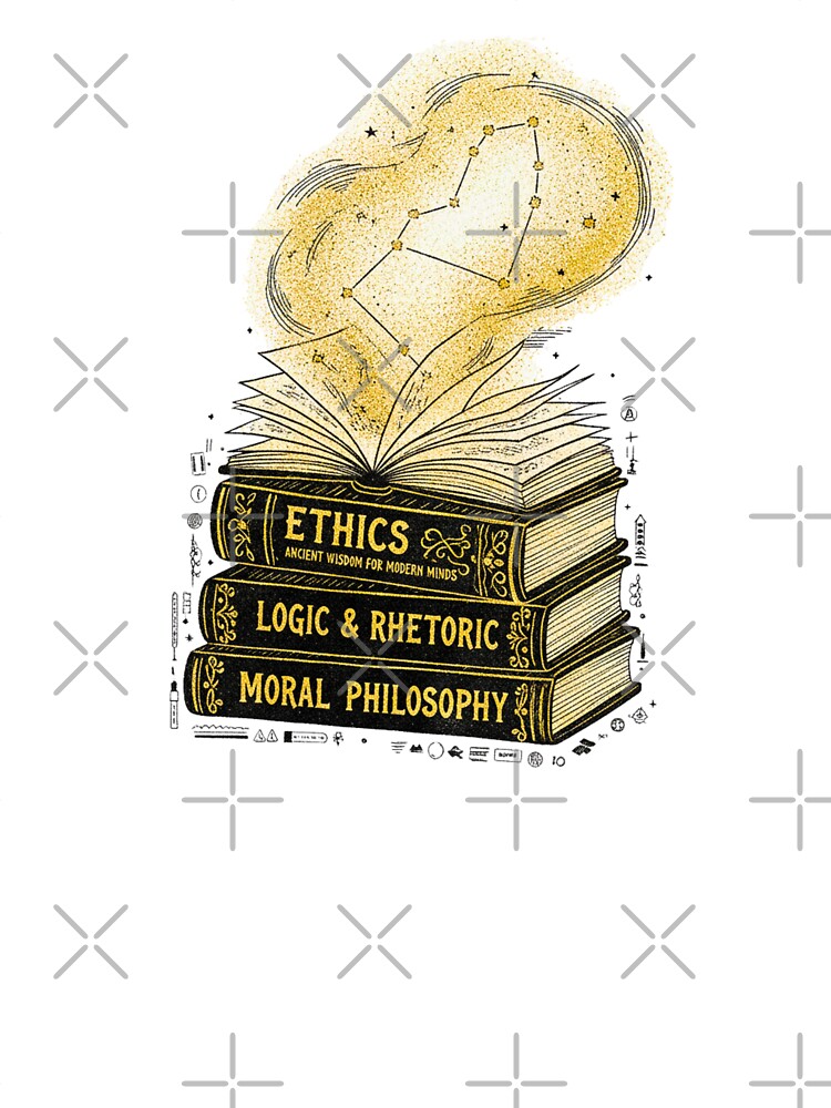 Ethics Logic Moral Philosophy Vintage Textbook Graphic by FitEnvy