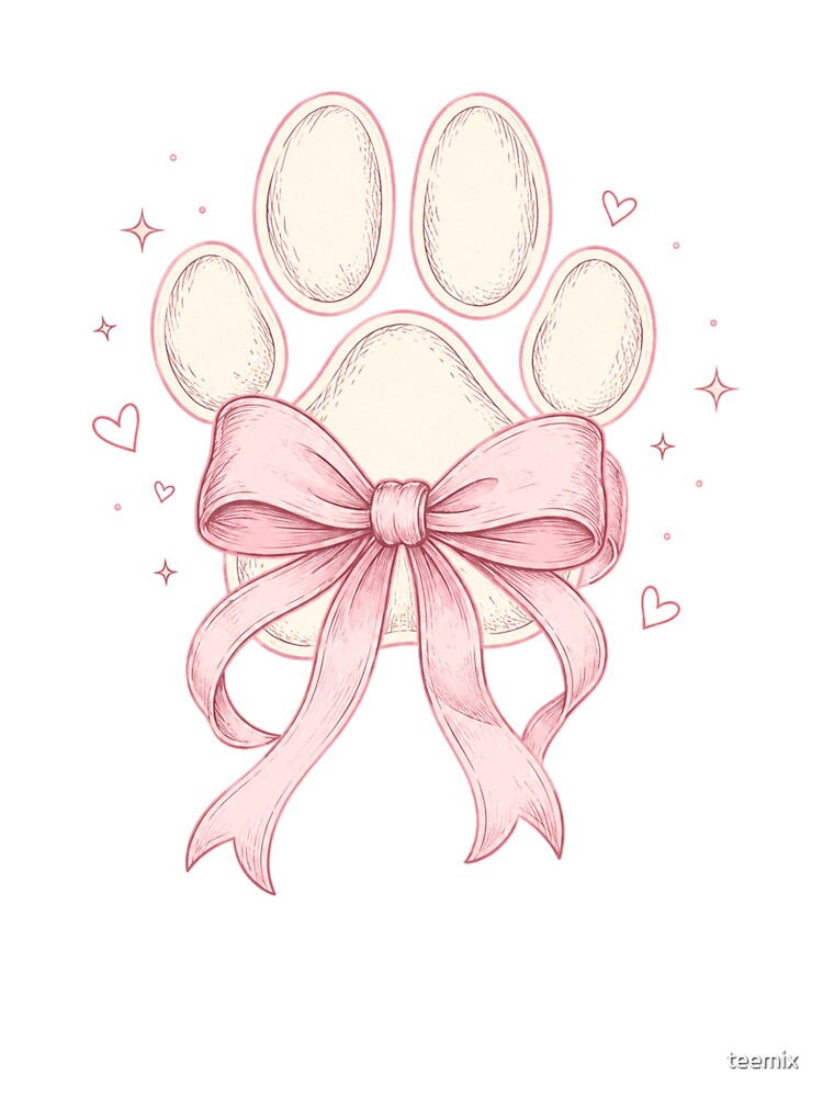 Coquette Ribbon Dog Paw by teemix