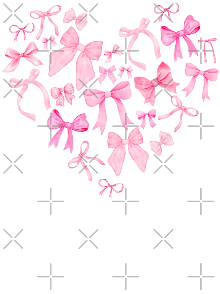 Coquette Bows Heart by Caring Hearts