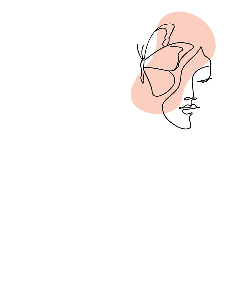 Abstract Minimalist Line Art by JKWEARSTUDIO