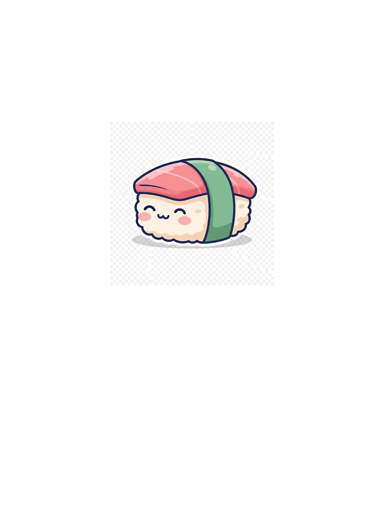 Kawaii Sushi Cute Sticker – Minimalist Japanese Food Cartoon, Pastel Aesthetic by mayatA-rt