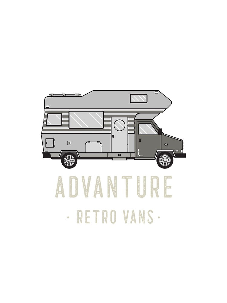 Advanture Retro Vans Van Life Camping Caravan by Rene-Greff