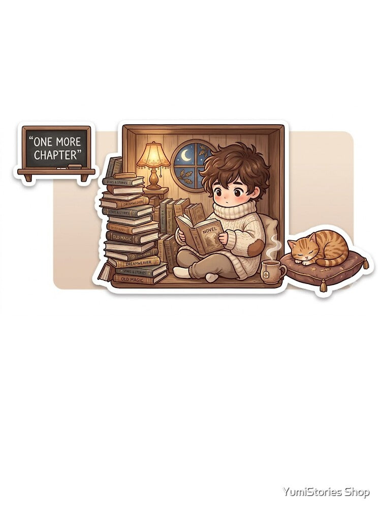 One More Chapter | Cozy Chibi Boy Reader by YumiStories Shop