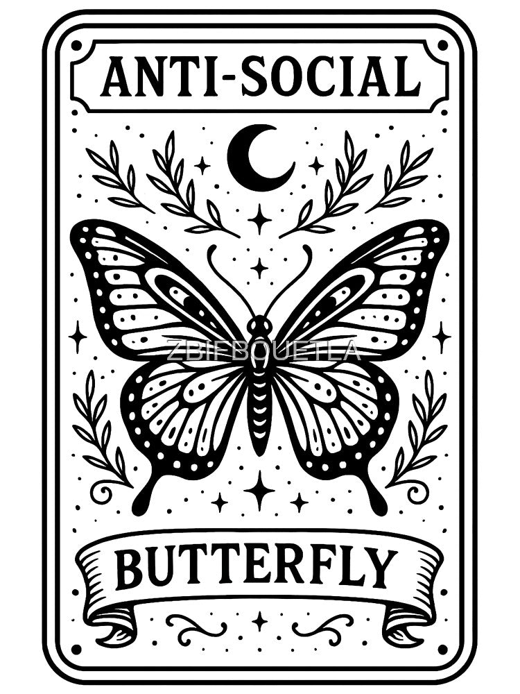 Monarch Butterfly - Mental Health - Anti-Social Butterfly by ZBIFBOUETLA Unisex