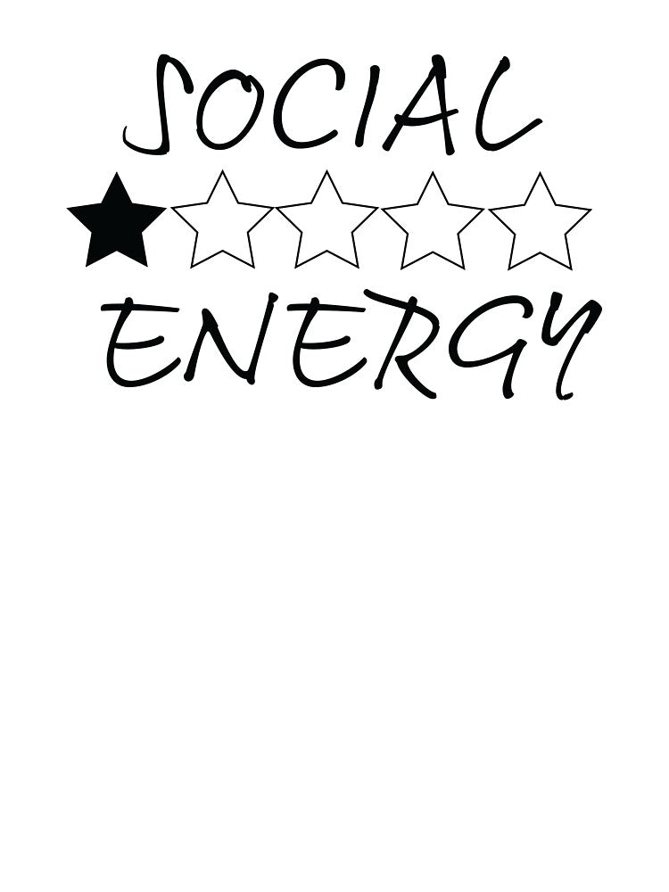 my low social energy battery for shy introverts anti social by Karisdesignss