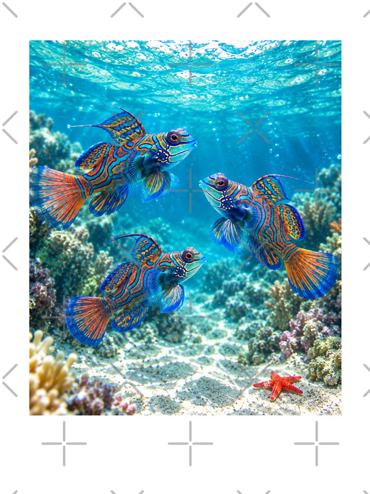 Lost in the Blue - Mandarin Dragonets by BeeStylishTees