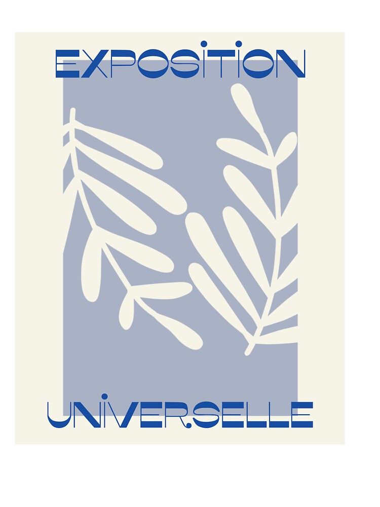 Abstract Modern Blue Shapes Leafs by MarcelleDesign