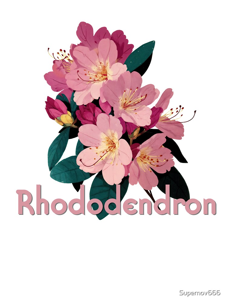 Rhododendron Radiance – Botanical Elegance in Bloom by ForeverPrintsOK
