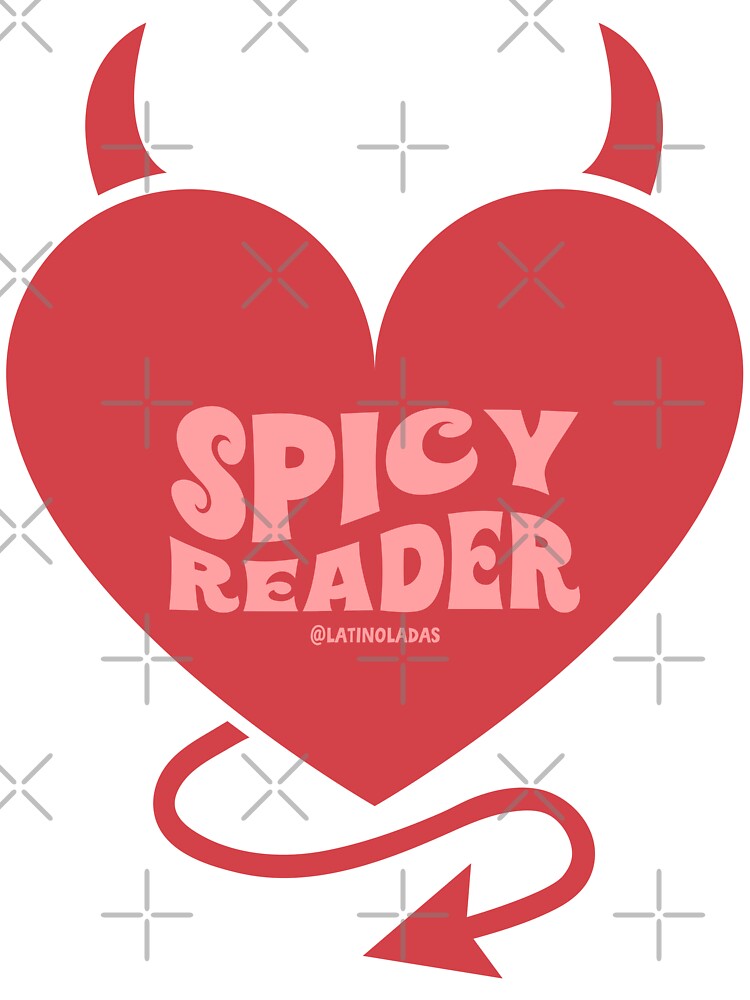 Spicy Reader / Bookish Aesthetic Red Flirty Heart For Spicy Kindle Book Readers Tbr Smuttok by Latinoladas
