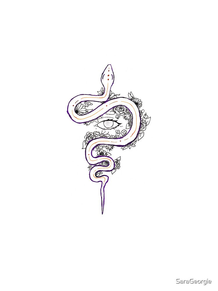 Snake and eye by SaraGeorgie