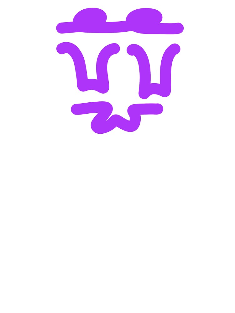 Purple Abstract Doodle Face – Minimalist Modern Line Art by felipemaldonadoart