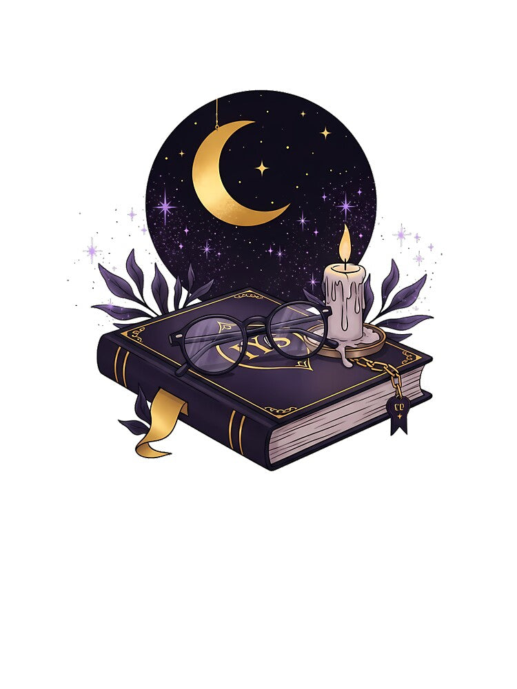 Moonlit Spellbook Reader Gift by IllumeInk