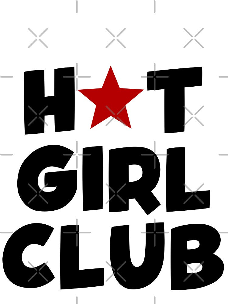 Hot Girl Club | Trendy Y2K Girly Aesthetic Typography Design by StylizerStudio