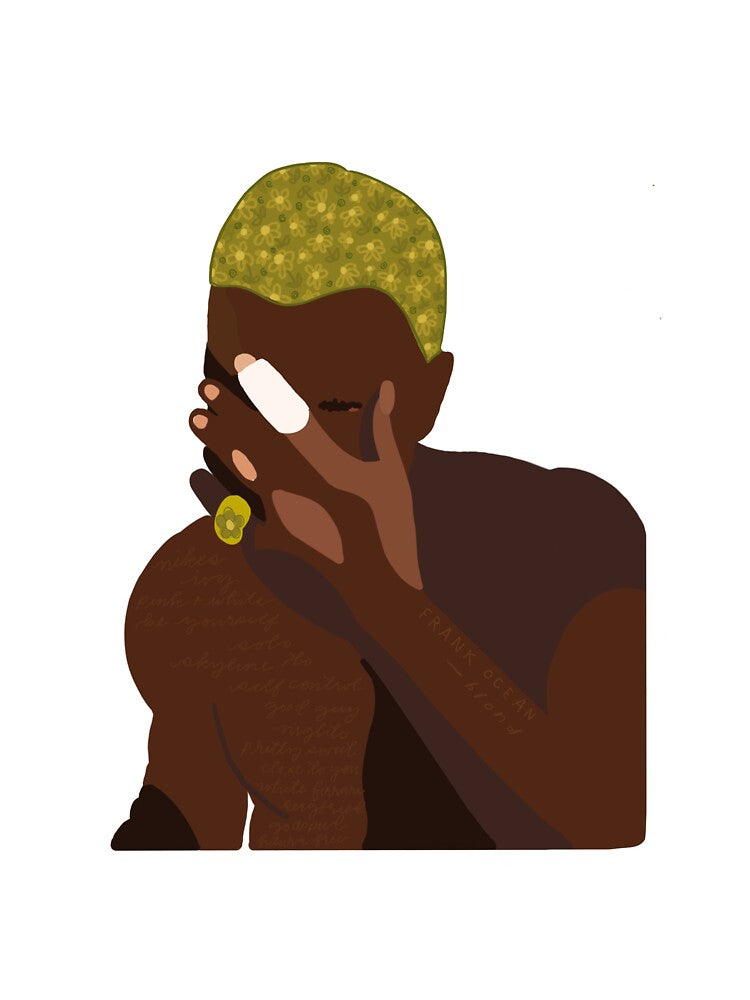 frank ocean: floral portrait no.01 by megcoooper