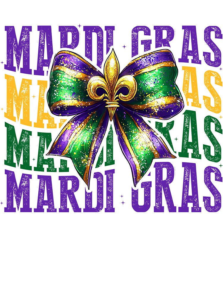 Mardi Gras Coquette Bow by ShopFanCreation