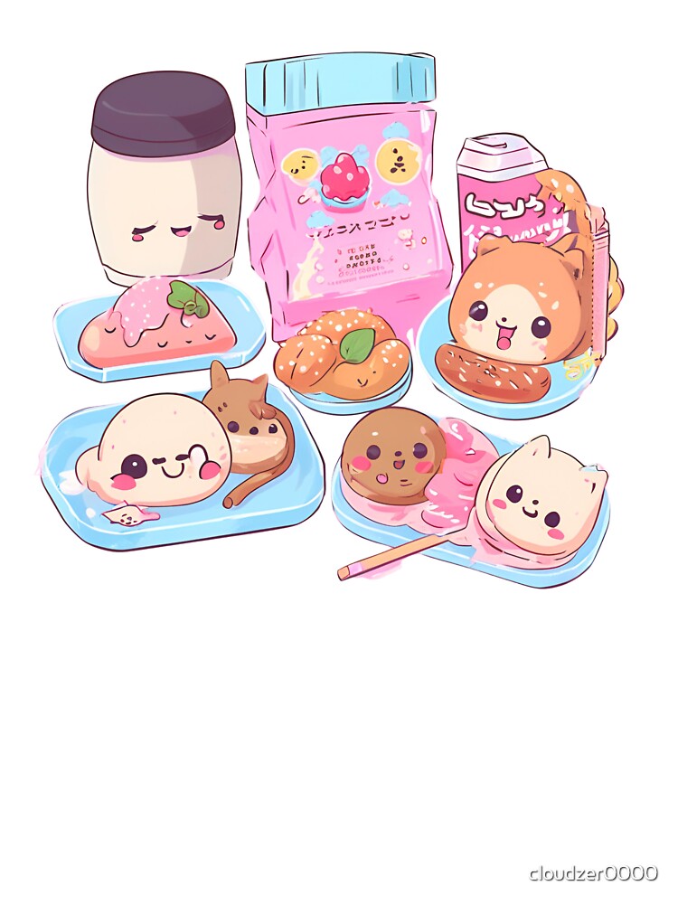 kawaii japanese food by cloudzer0000