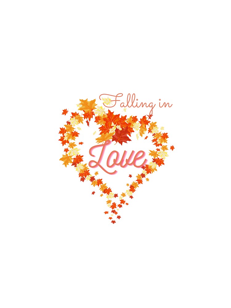 hygge fall cosy autumn falling in love leaves heart leaf by Artis-Smartis