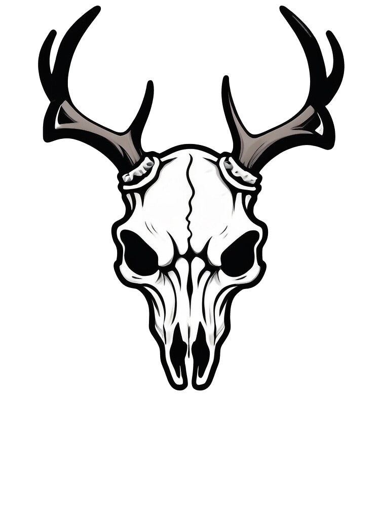Whaitail deer skull head by RaselStyleHub