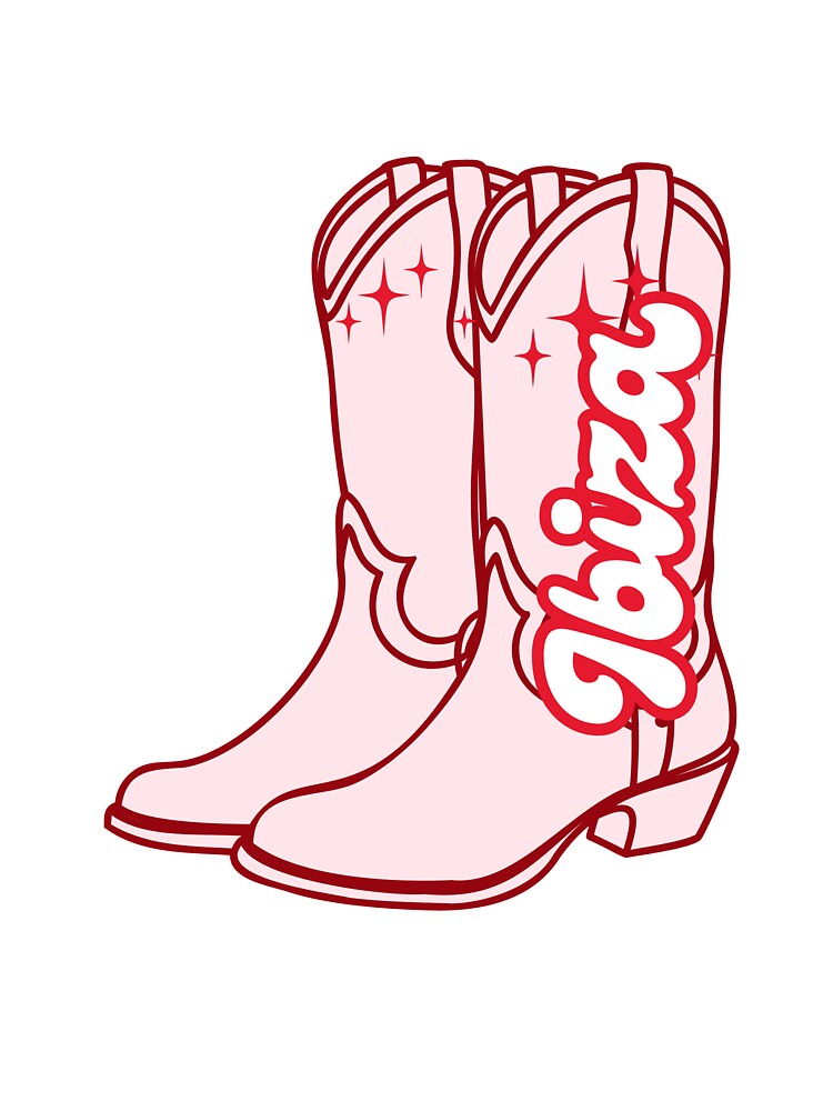 Ibiza Cowgirl Boots – Pink Western Ibiza Aesthetic by MeaksDesigns