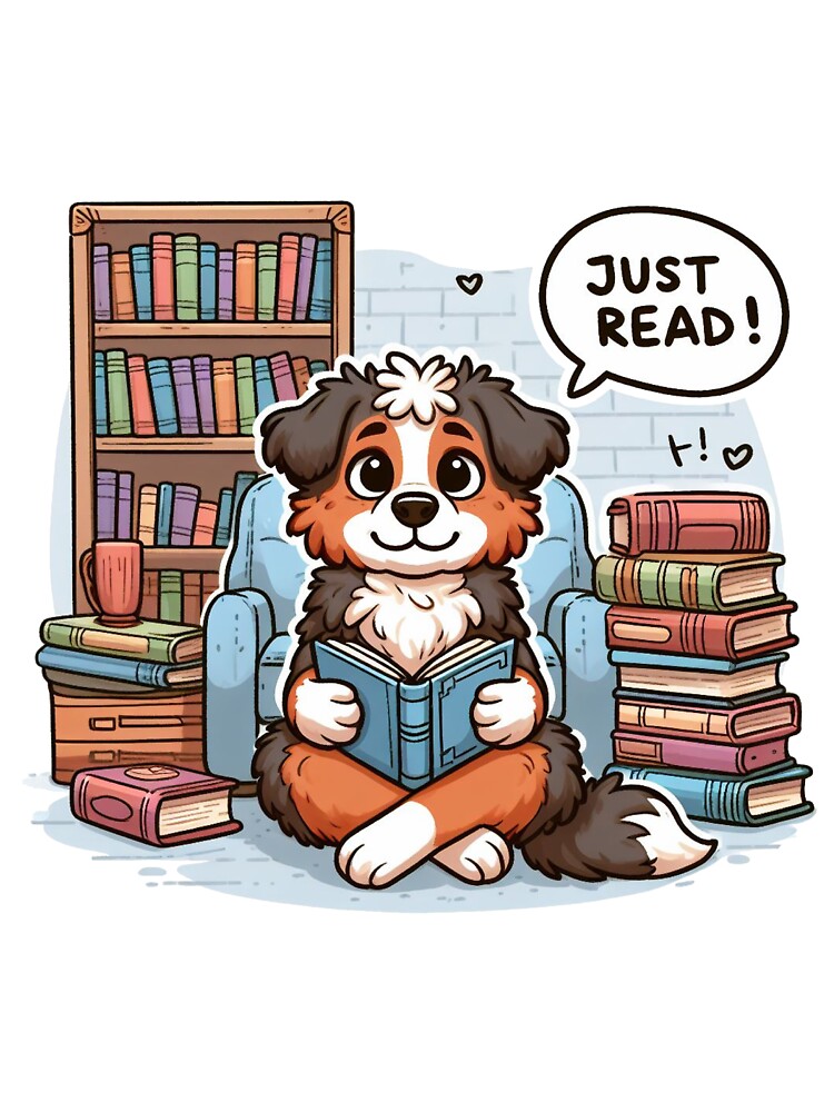 Just Read Dog by LemuellTrends