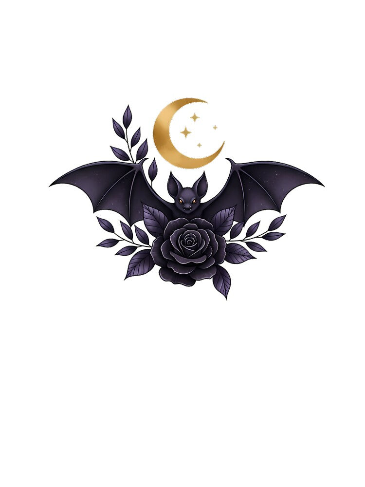 Bat Rose Crescent Gift by IllumeInk
