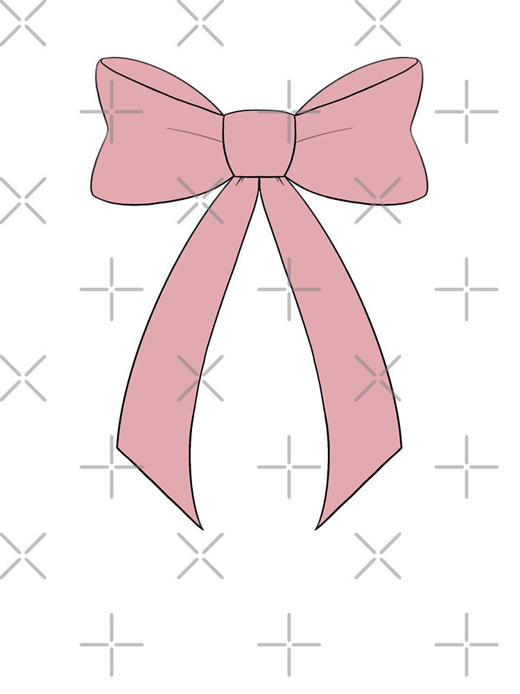 dusty pink bow by Spiraltv