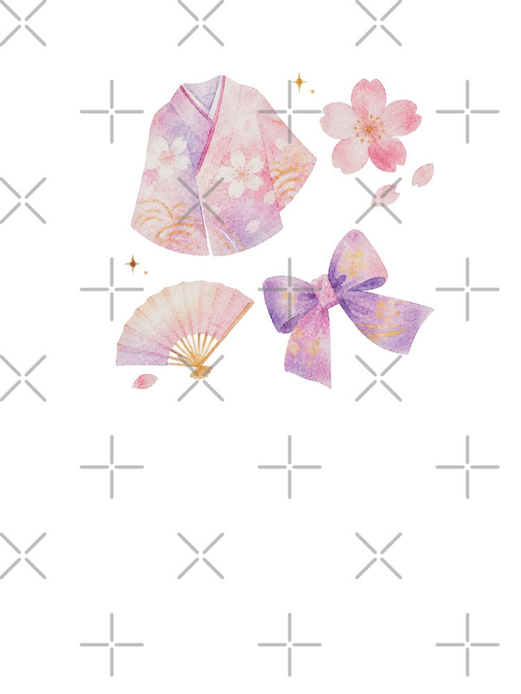 Coquette Kimono Sakura Bow Japanese by Ora-kuro