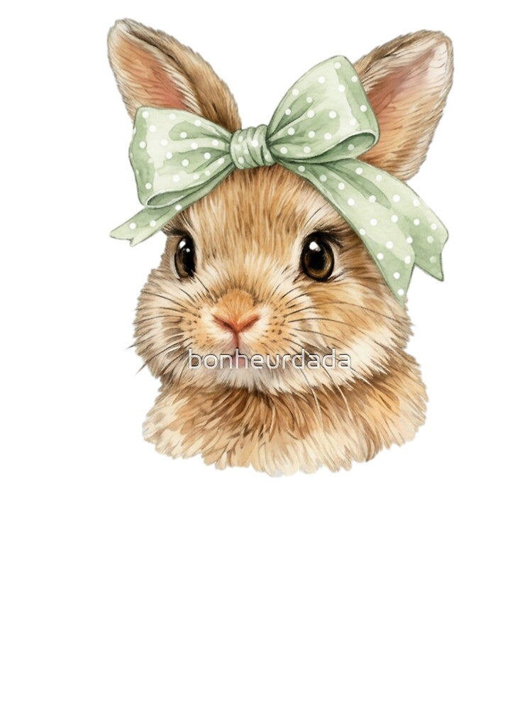 Retro Easter Bunny, Coquette Bow Bunny, Easter Day Gift. by bonheurdada
