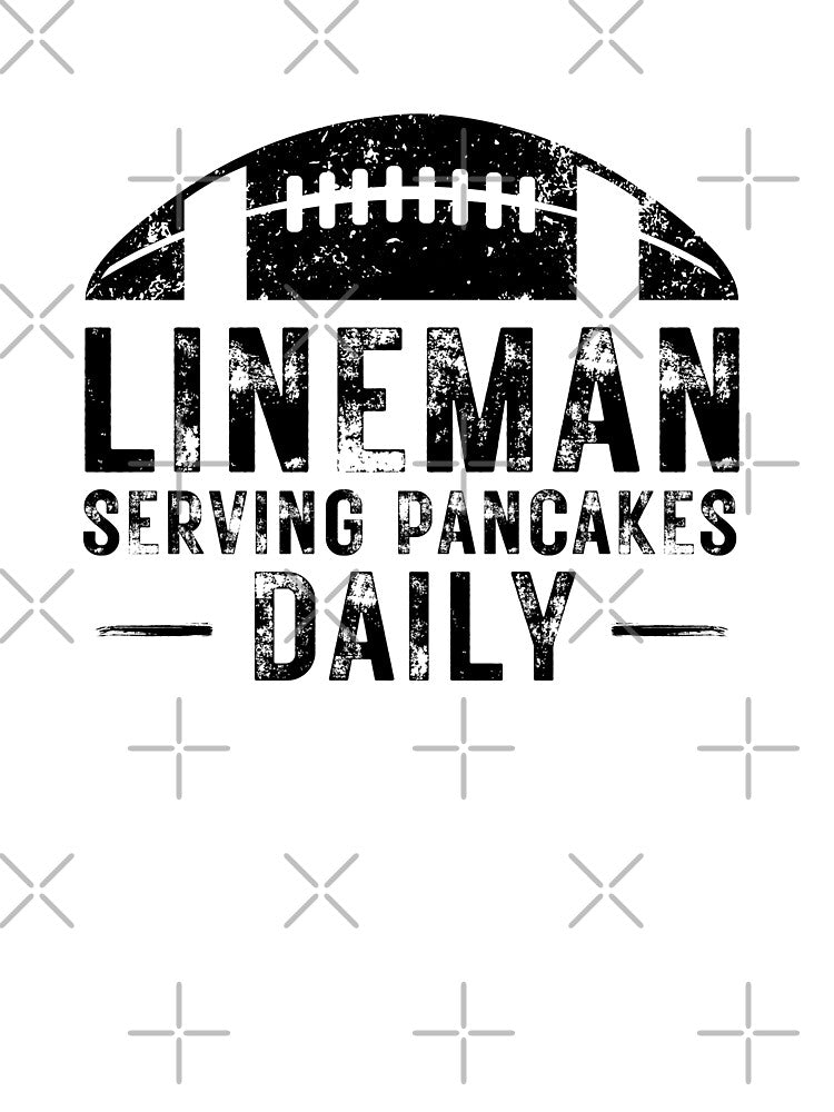 Lineman Serving Pancakes daily Funny American Football Humor by MouDantArts