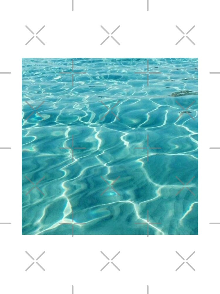 Turquoise Light Blue Beach Ocean Waves Summer Stickers Shirt Home Decor Pillow Design Notebook iPhone Samsung Case by AlexisValeska