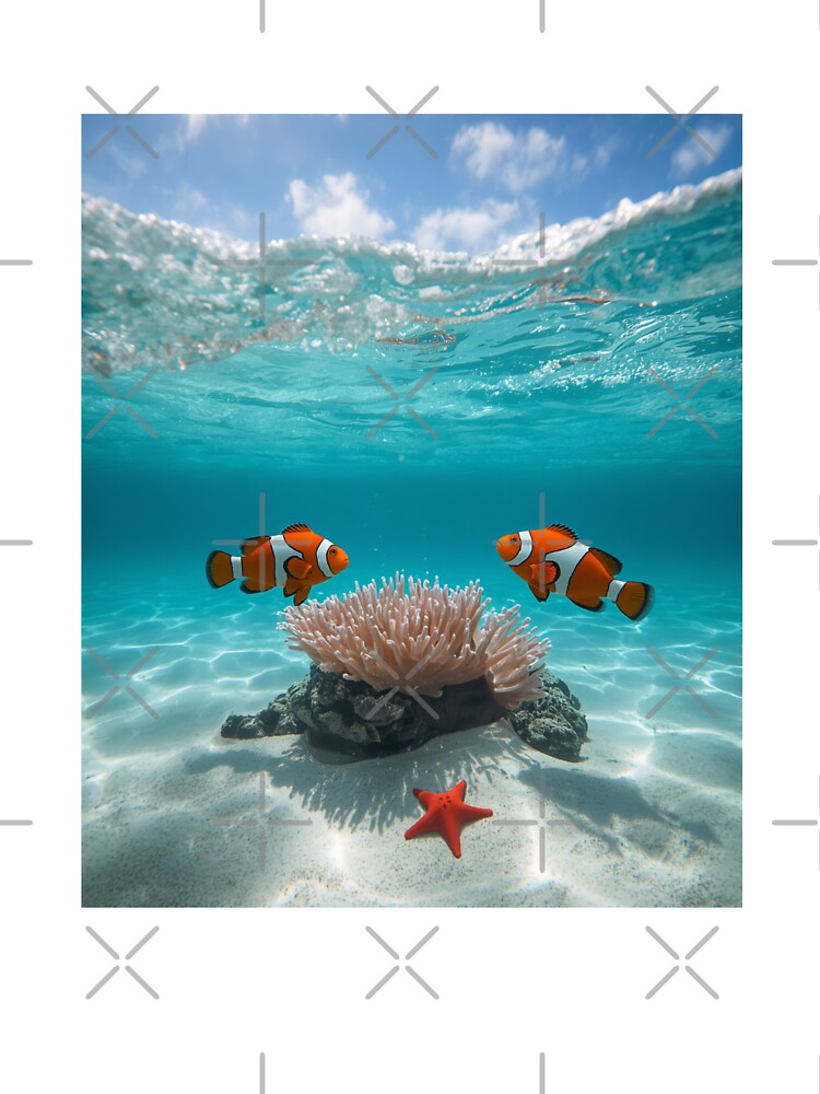 Lost in the Blue - Clownfish by BeeStylishTees