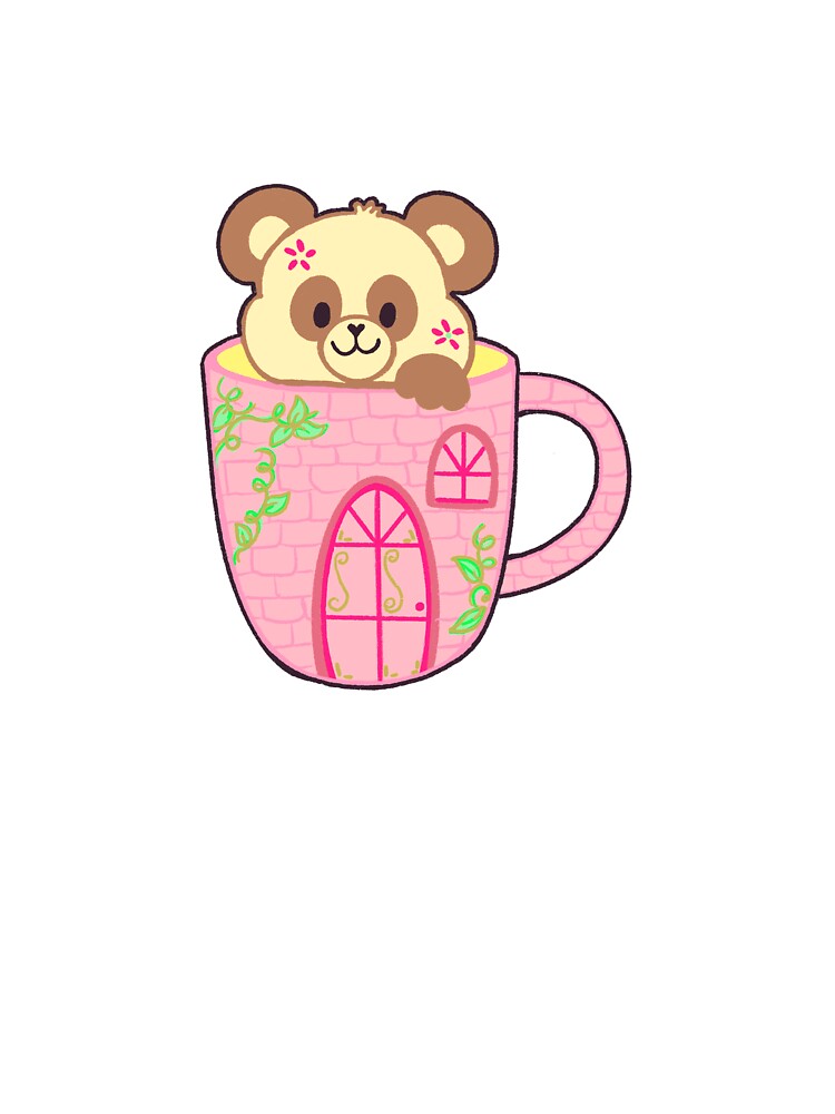 Pink Panda Bear by glamarisssss