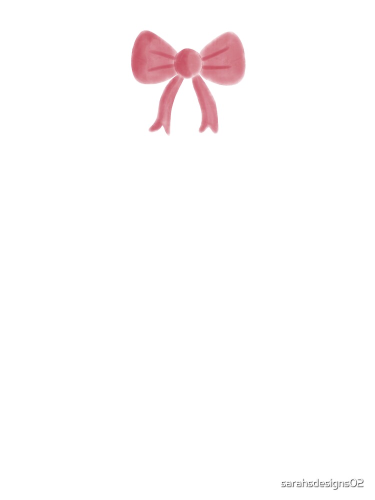 watercolor pink bow by sarahsdesigns02