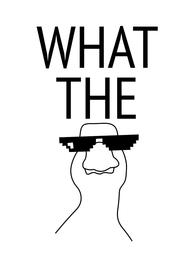 Funny Duck Meme Pixel Glasses by contexON
