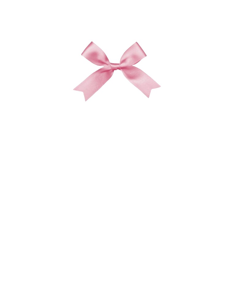 Coquette Pink Ribbon Cute Bow Trend Sticker Case Print by SpaceClub