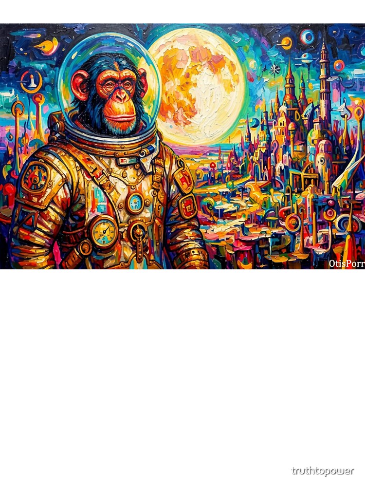 STEAMPUNK ASTRONAUT-CHIMPANZEE 4 by truthtopower Unisex