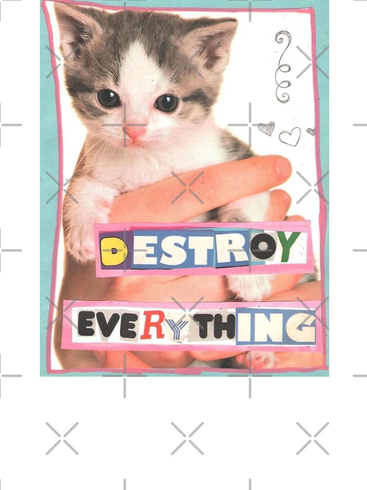 destory everything cat meme by CatsCritterDesigns