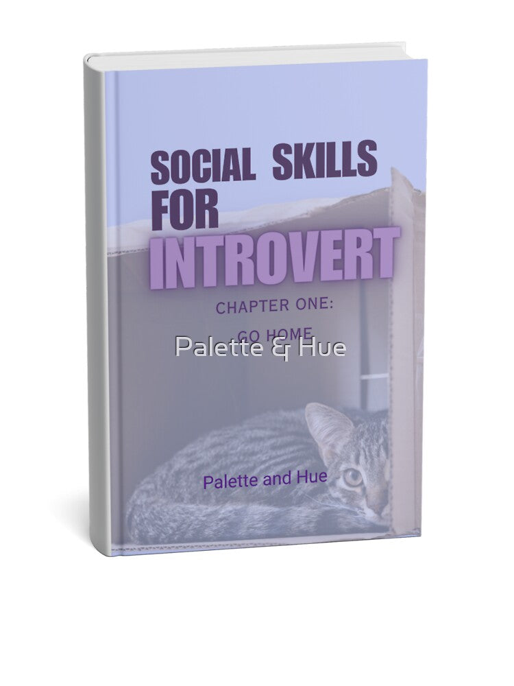 Social Skills for Introverts – Funny Cat Book Design by Palette & Hue