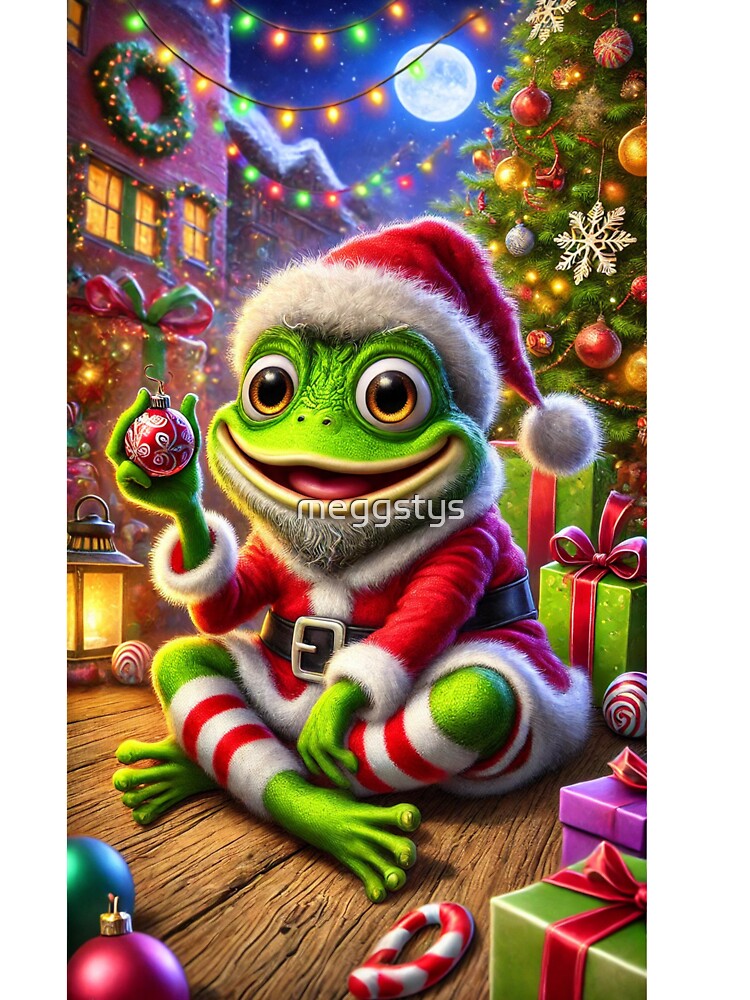 Santa Frog – Hopping for Christmas by Blink Art Studio