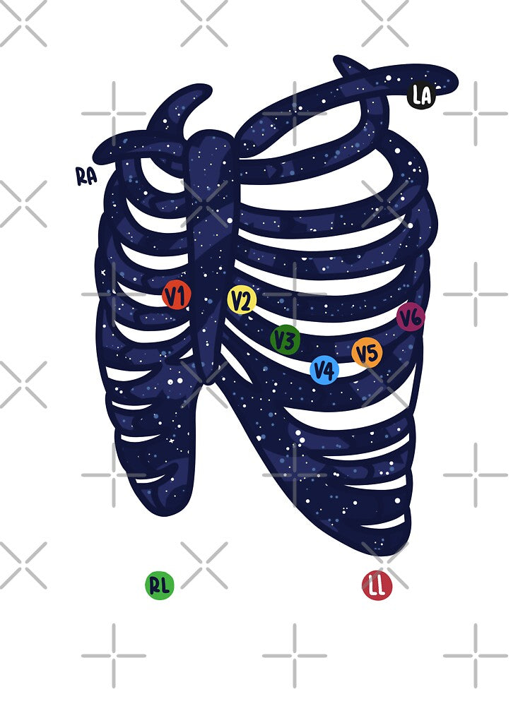 Hand Drawn Electrocardiogram Galaxy Placement by SofiaSava01