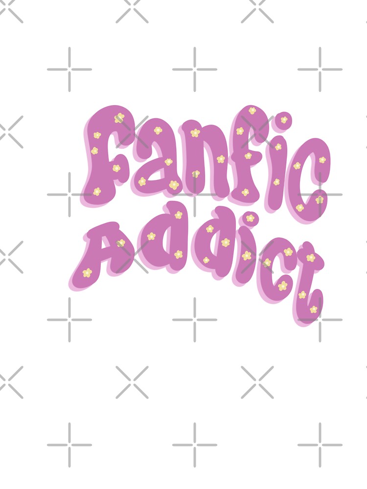 Fanfic addict purple lettering by pinkyfish1010