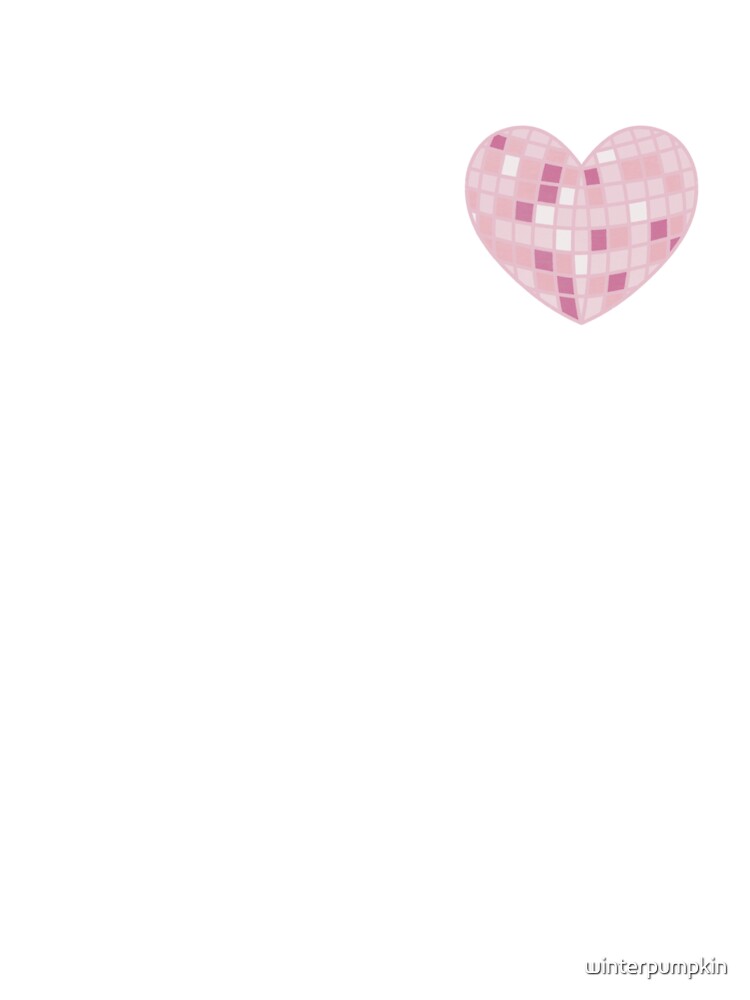 Cute Pink Disco Ball Heart by winterpumpkin