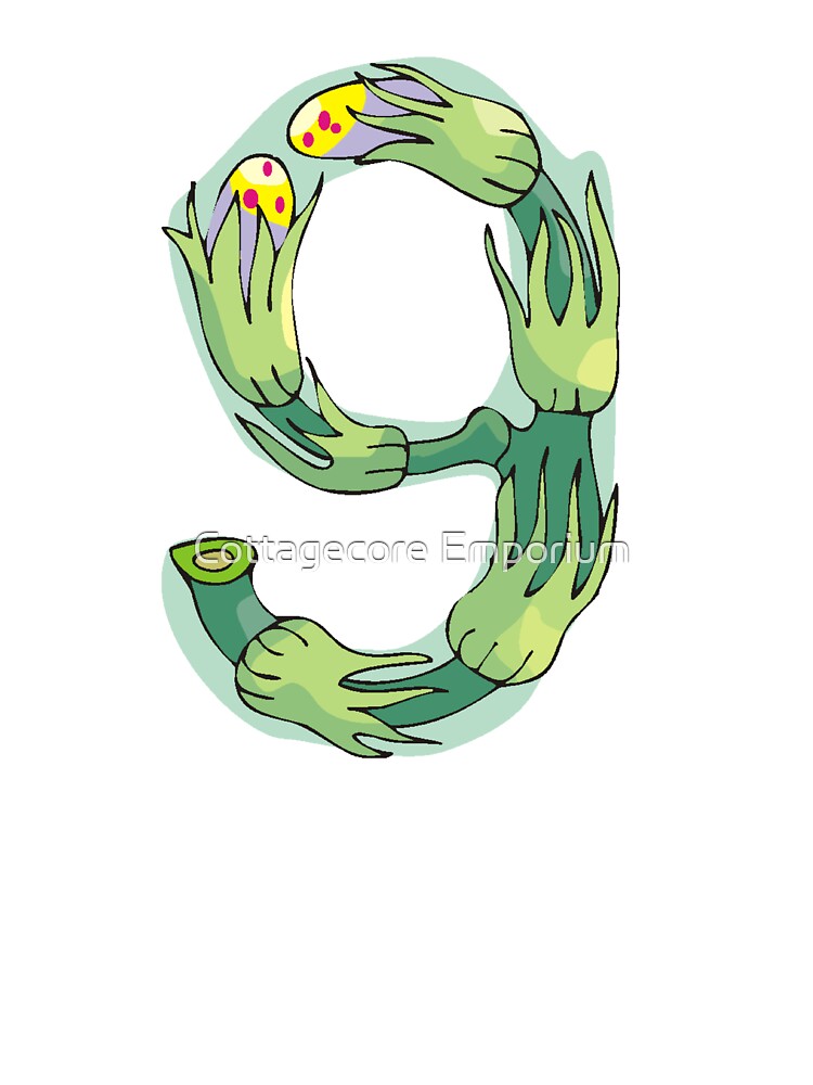 Copy of Cottagecore Numbers - Floral Nine / 9 by Cottagecore Emporium