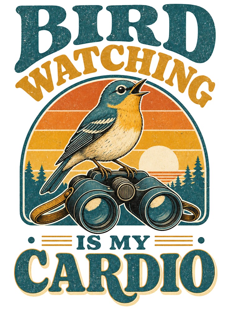 Bird Watching Is My Cardio Vintage Bird by BoosterShop