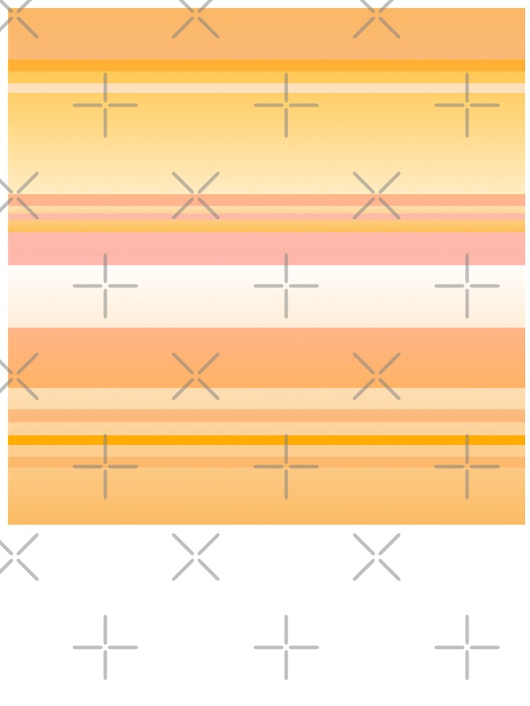 Peach horizontal striped | light academia colors striped by lausn
