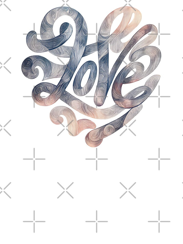 Abstract of Love Pastel Swirl Heart by Uncle-Icy